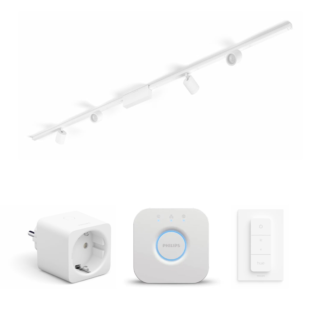 *Philips Hue Perifo Basis-Set Deckenleuchte 4 Spots &amp; 2x Tap Dial wh