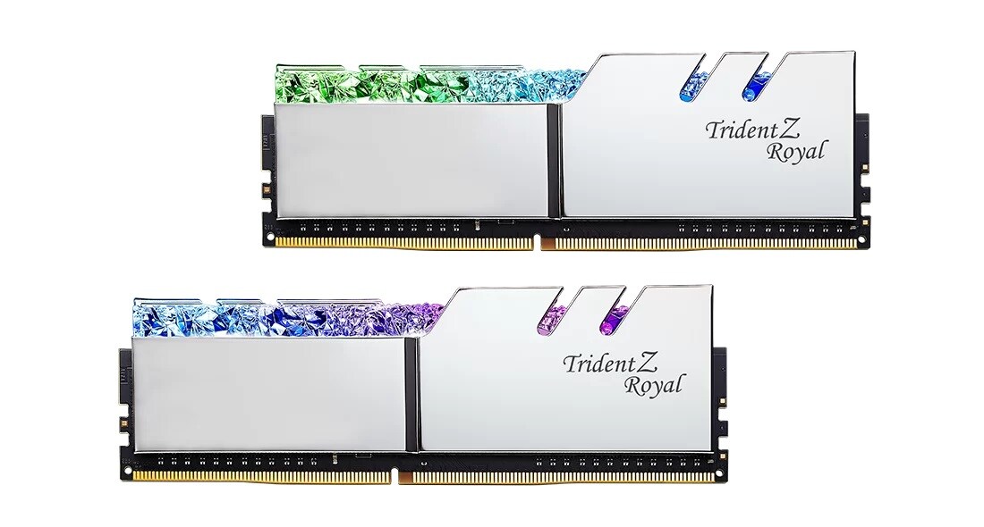 328GB (2x16GB) G.Skill TridentZ Royal Silber DDR4-3600 CL16 RAM Speicher Kit