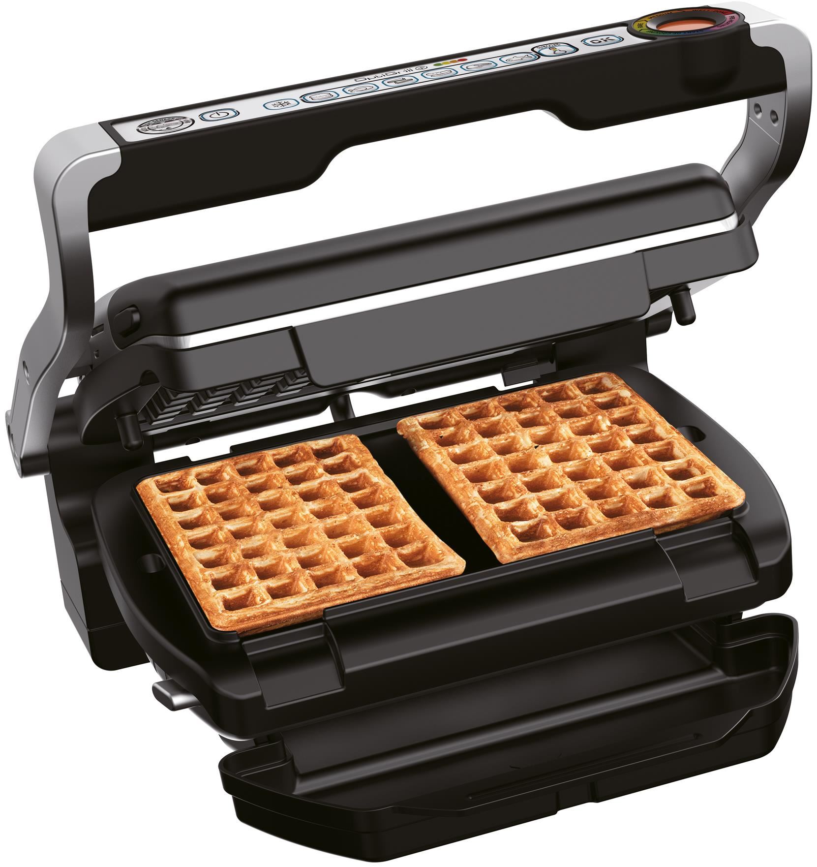 Tefal GC716D12 OptiGrill+ Kontaktgrill inkl. Waffelplatten