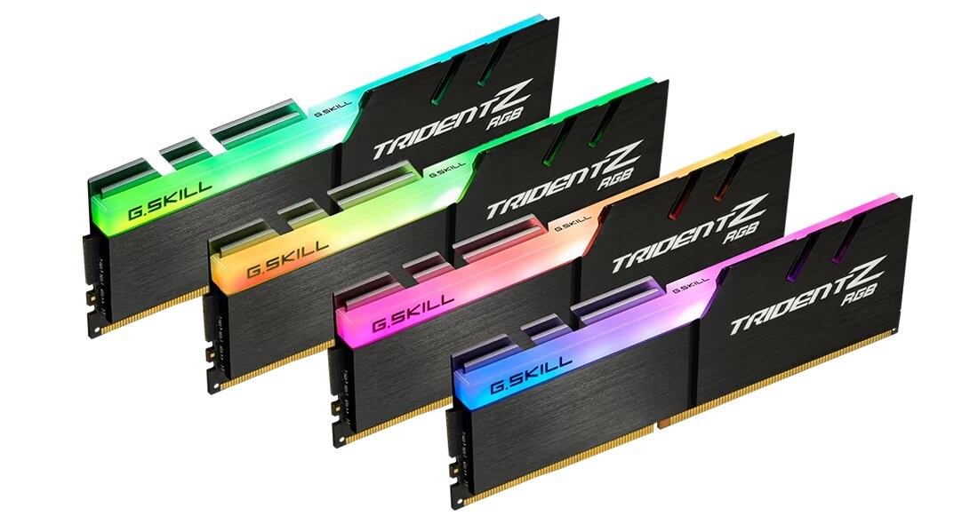 64GB (4x16GB) G.Skill TridentZ RGB DDR4-3200 CL16 RAM Speicher Kit