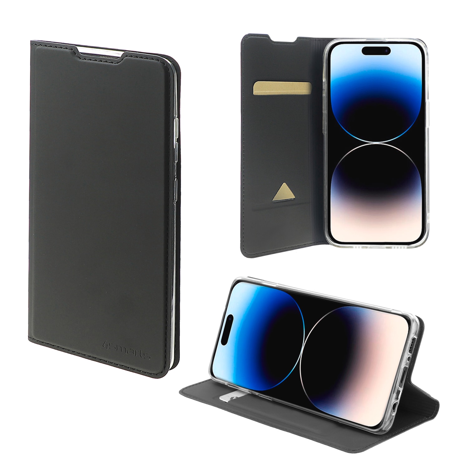 4Smarts Flip Case Urban Lite für Apple iPhone 15 Schwarz