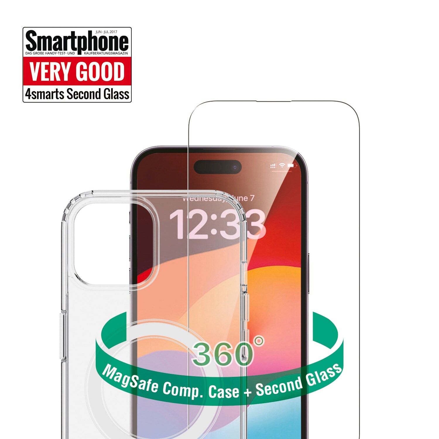 4Smarts 360° Protection Set für Apple iPhone 15 Plus Transparent