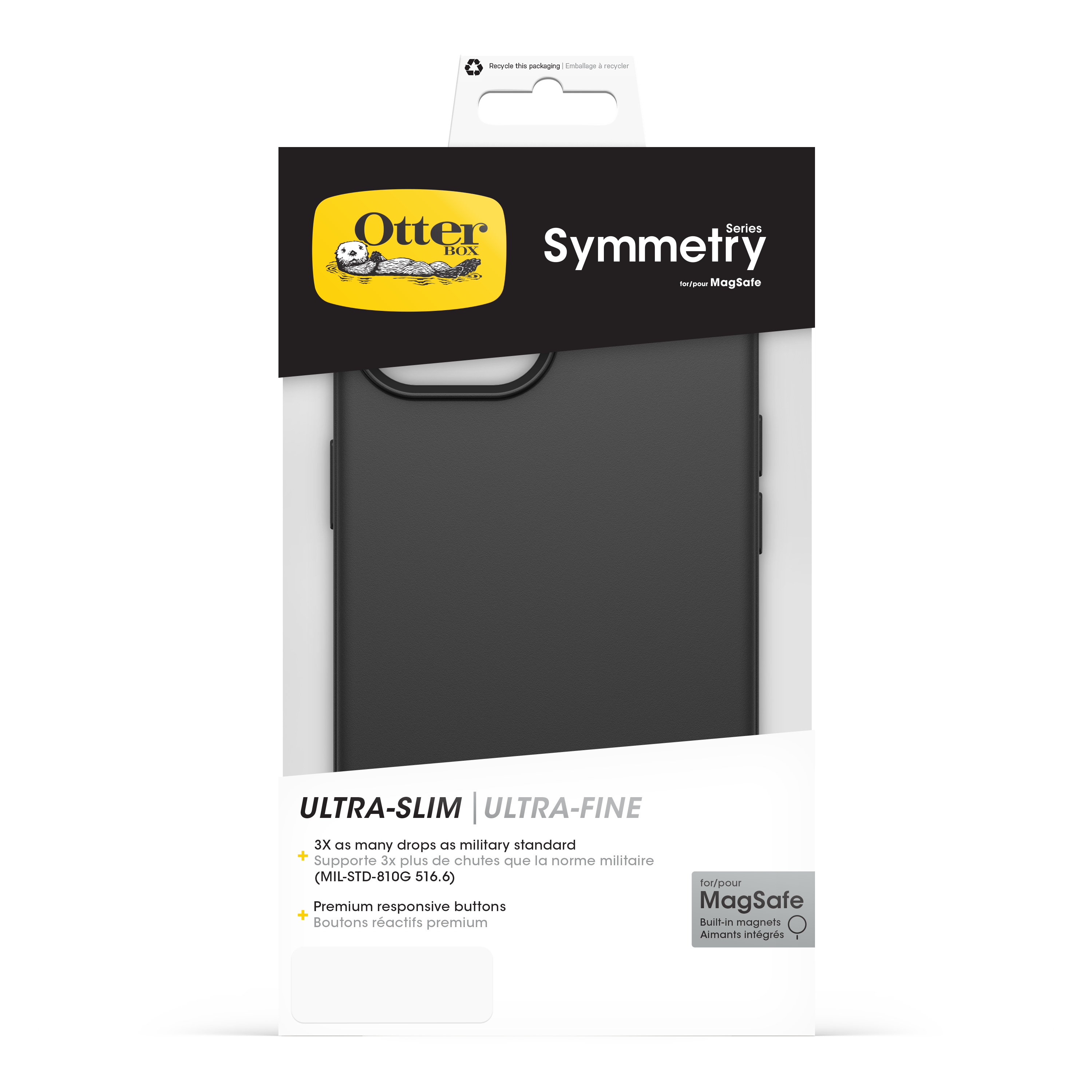 OtterBox Symmetry MagSafe Apple iPhone 15/iPhone 14/iPhone 13 Schwarz