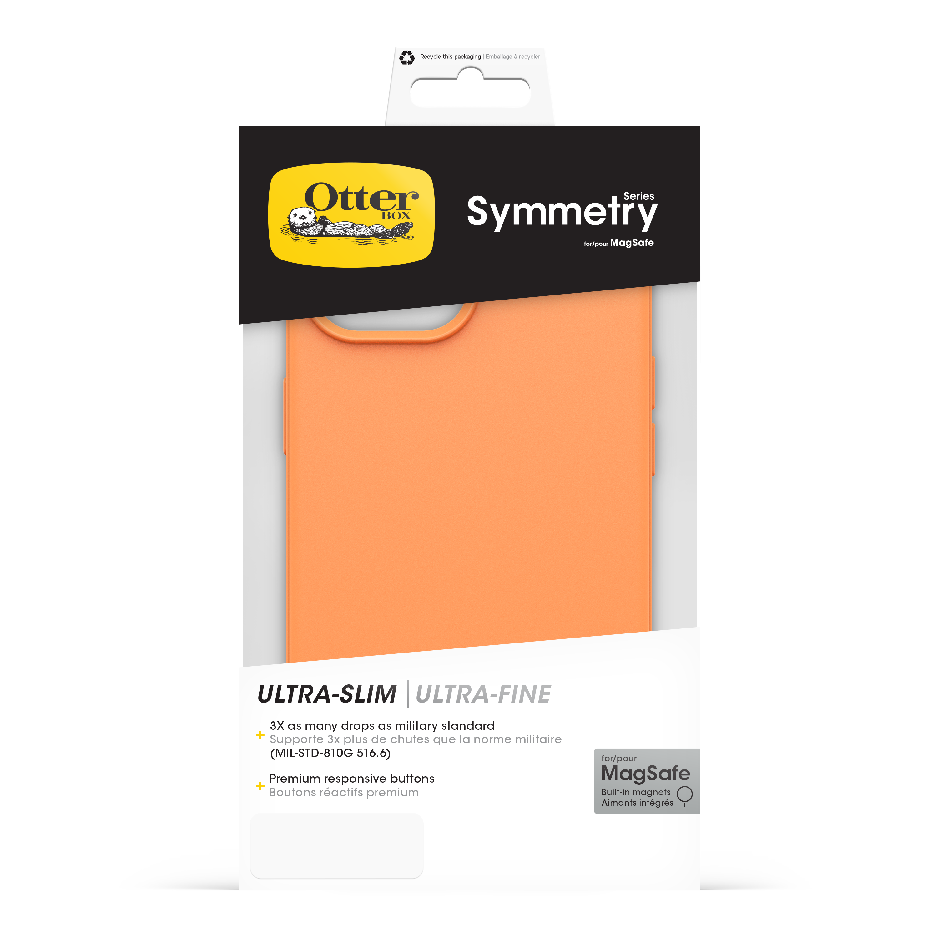 OtterBox Symmetry MagSafe Apple iPhone 15/iPhone 14/iPhone 13 Orange