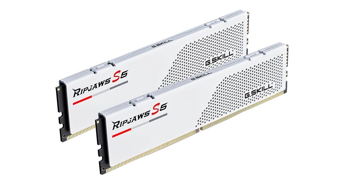 64GB (2x32GB) G.Skill Ripjaws S5 White DDR5-6000 CL30 RAM Speicher Kit