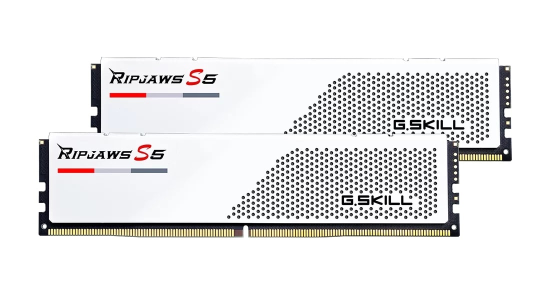 64GB (2x32GB) G.Skill Ripjaws S5 White DDR5-5600 CL28 RAM Speicher Kit