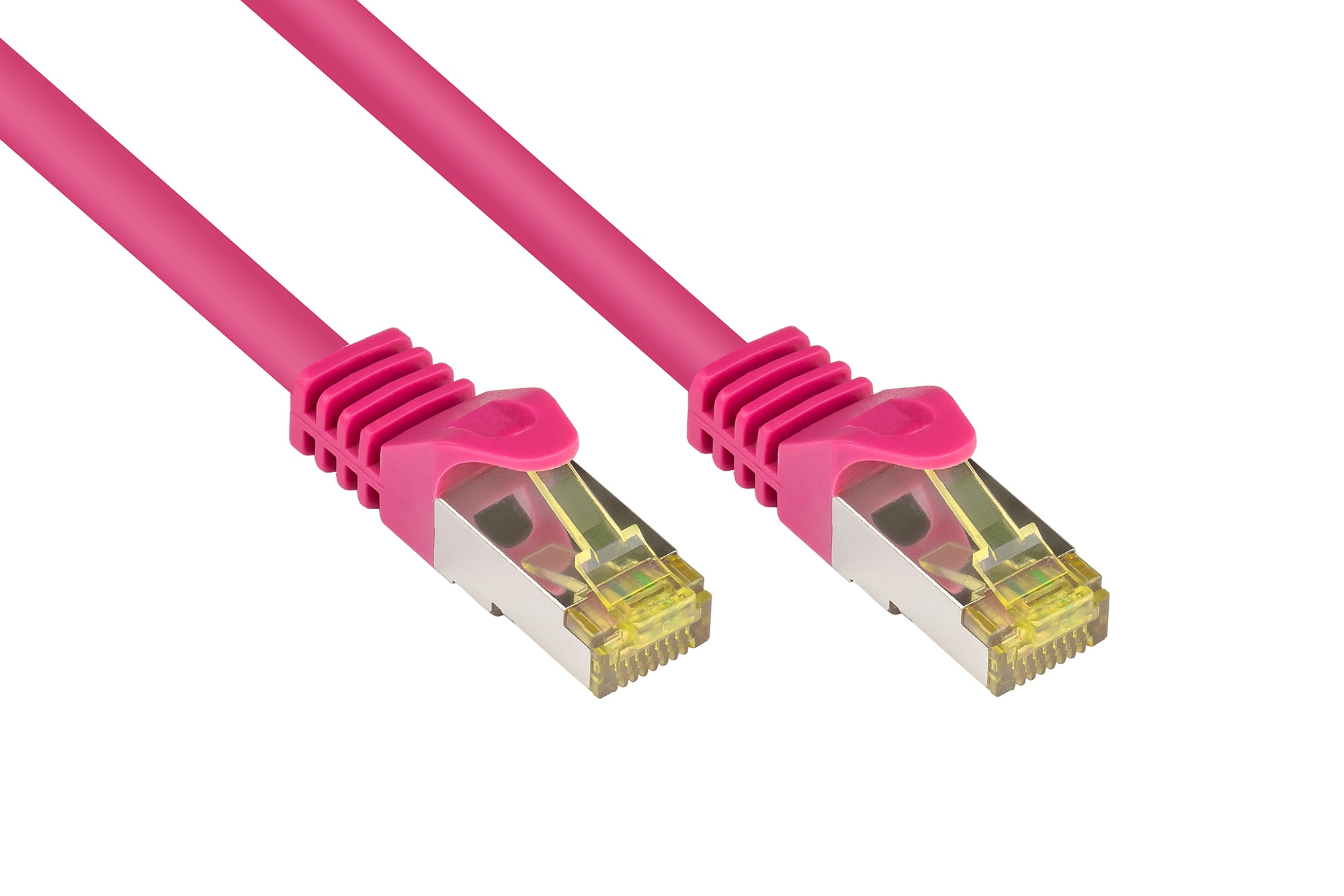 Good Connections Patchkabel mit Cat. 7 Rohkabel S/FTP 1m magenta