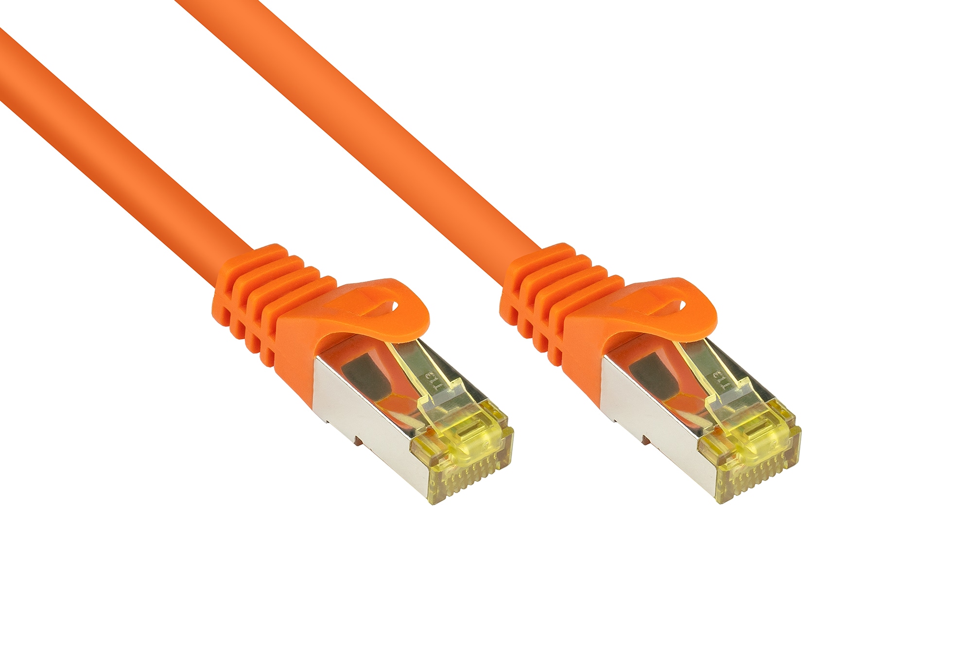 Good Connections Patchkabel mit Cat. 7 Rohkabel S/FTP 1,5m orange