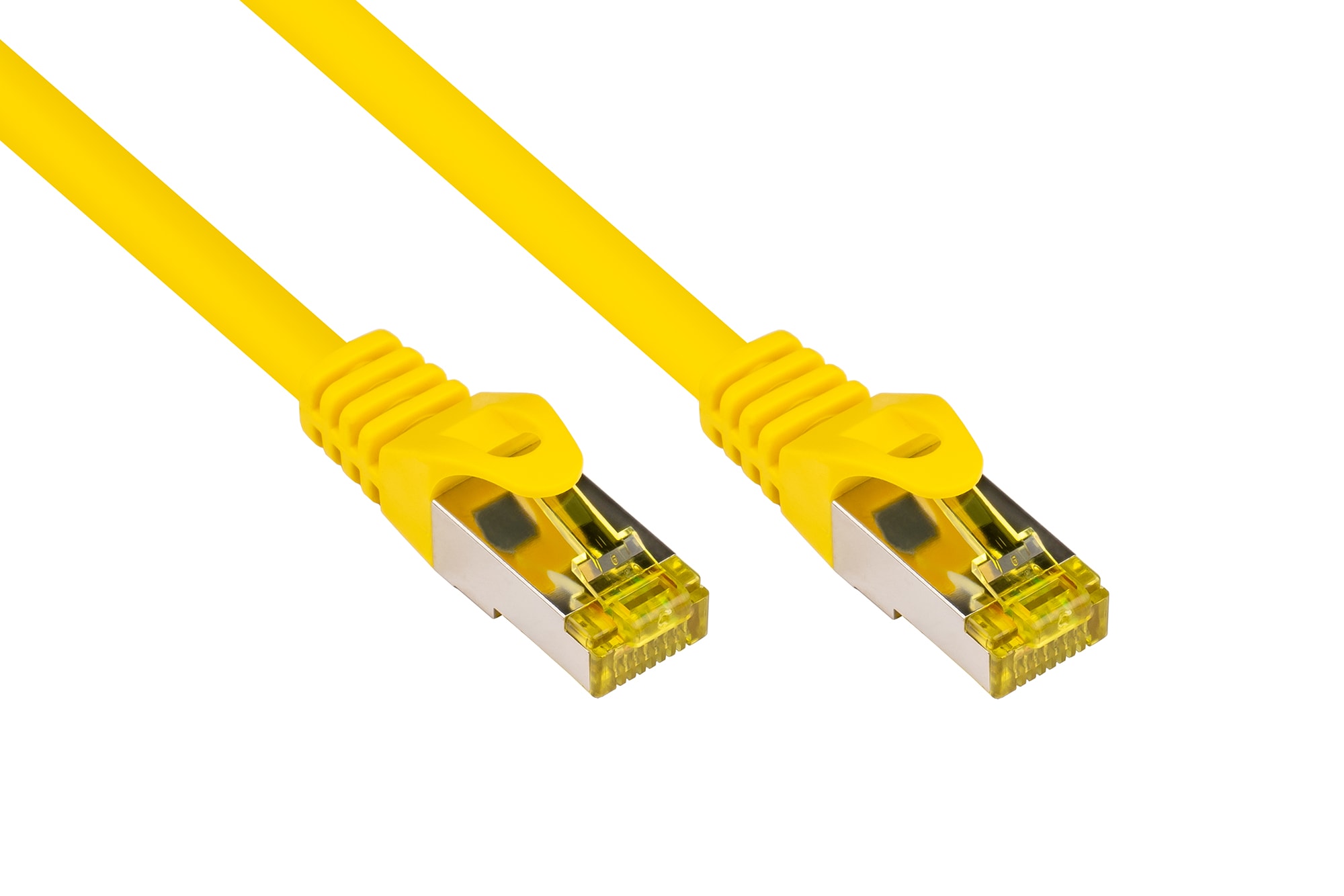 Good Connections Patchkabel mit Cat. 7 Rohkabel S/FTP 7,5m gelb