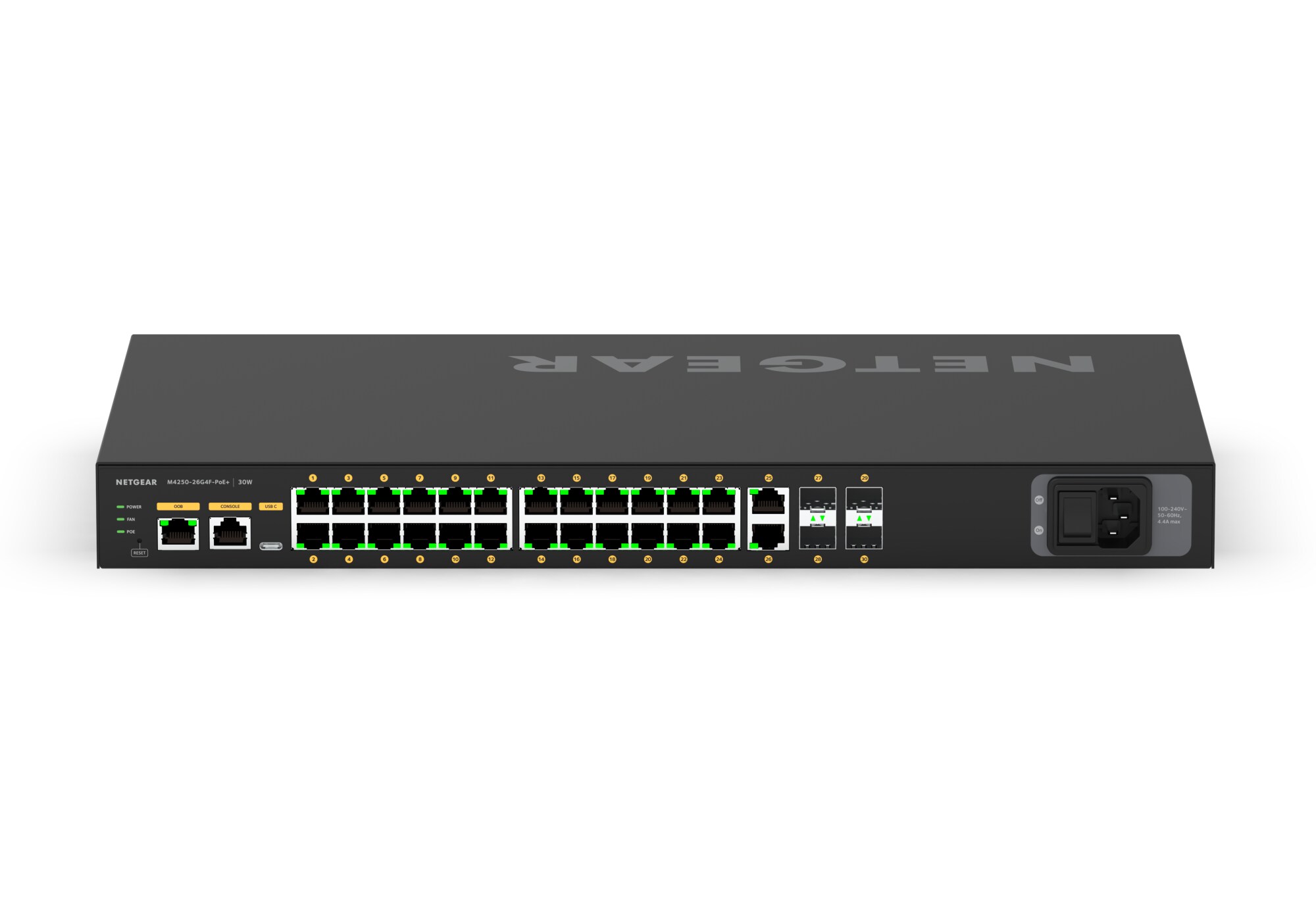 Netgear AV-Line M4250-26G4F-PoE+ Rackmount Managed Gigabit Switch