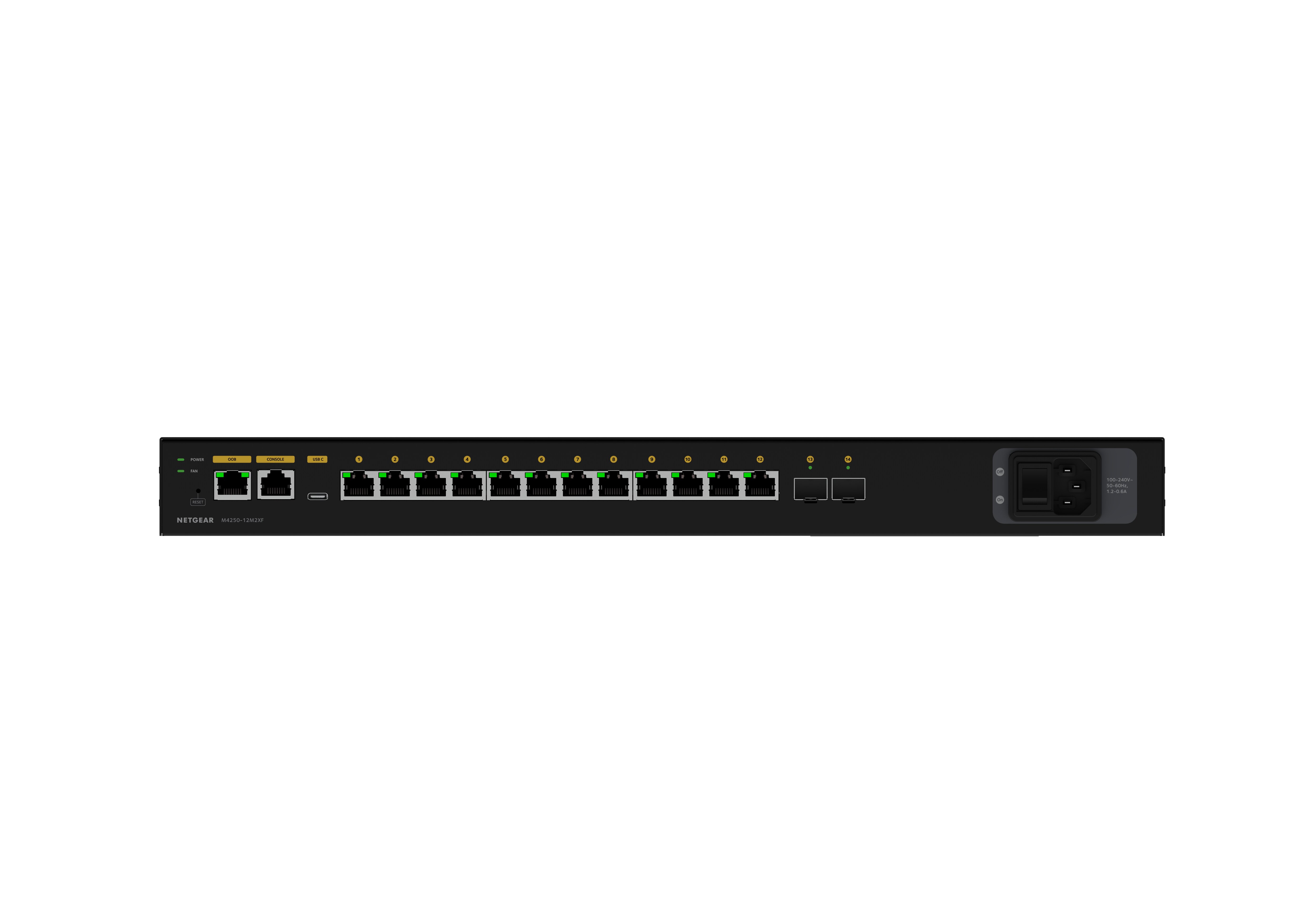 Netgear AV Line M4250-12M2XF 12x RJ-45, 2x SFP+ Rackmount 2.5G Managed Switch