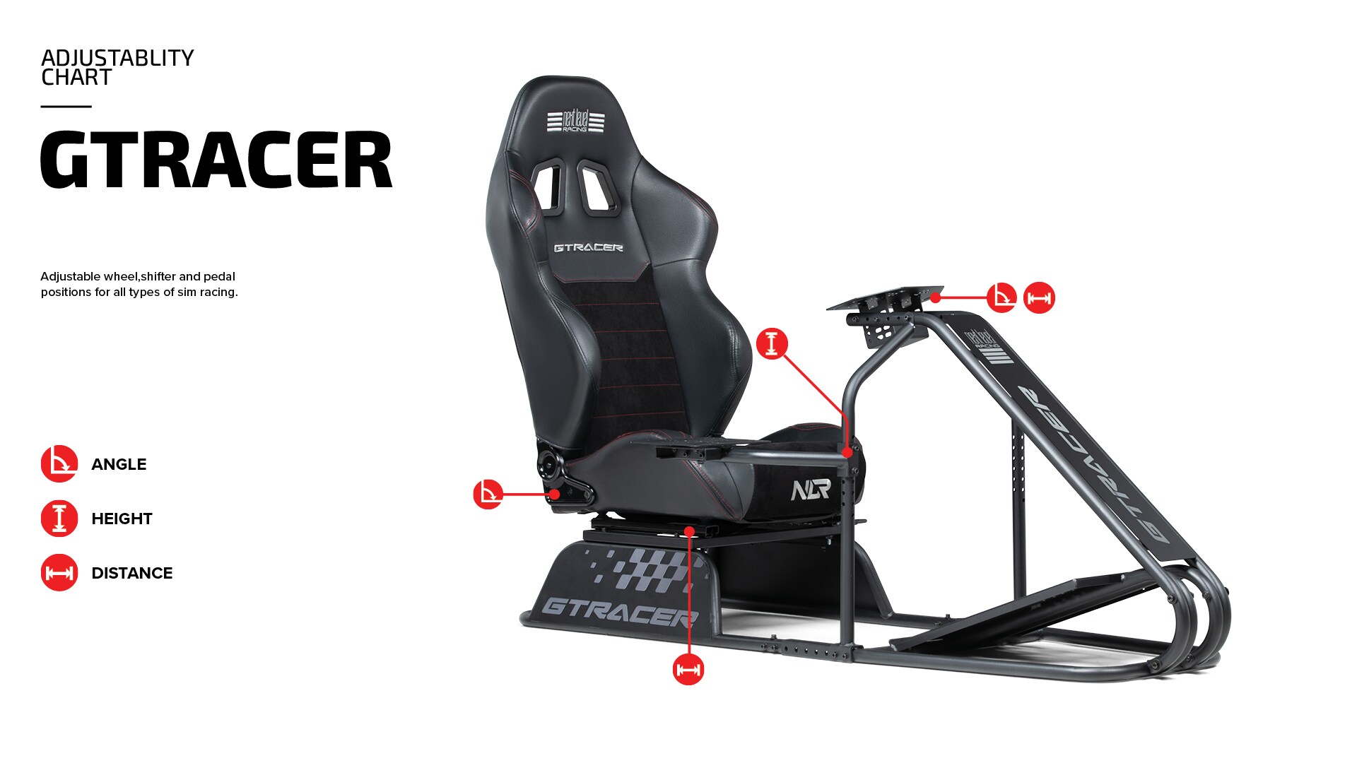 Next Level Racing® GTRacer Racing Simulator Cockpit