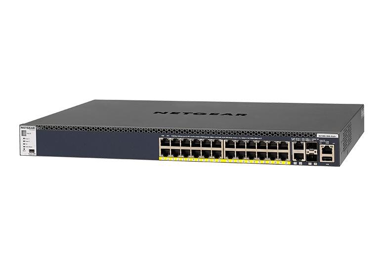 Netgear ProSAFE M4300-28G 26x RJ-45, 2x SFP+, 480W PoE+ Rackmount Managed Switch