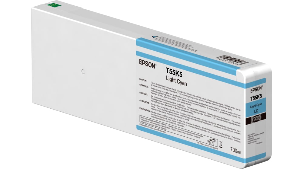 Epson C13T55K500 Druckerpatrone 700ml Light Cyan T55K500 UltraChrome HDX/HD