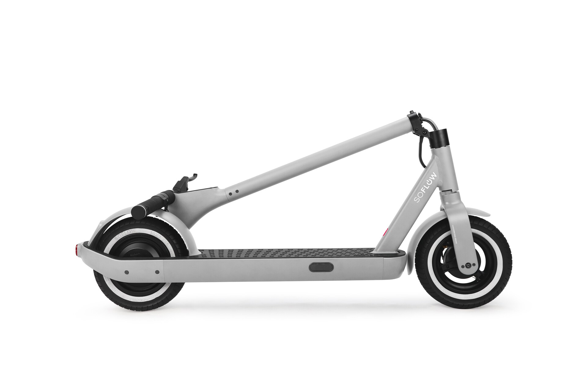 SoFlow SO ONE Pro E-Scooter mit Blinker silber mit