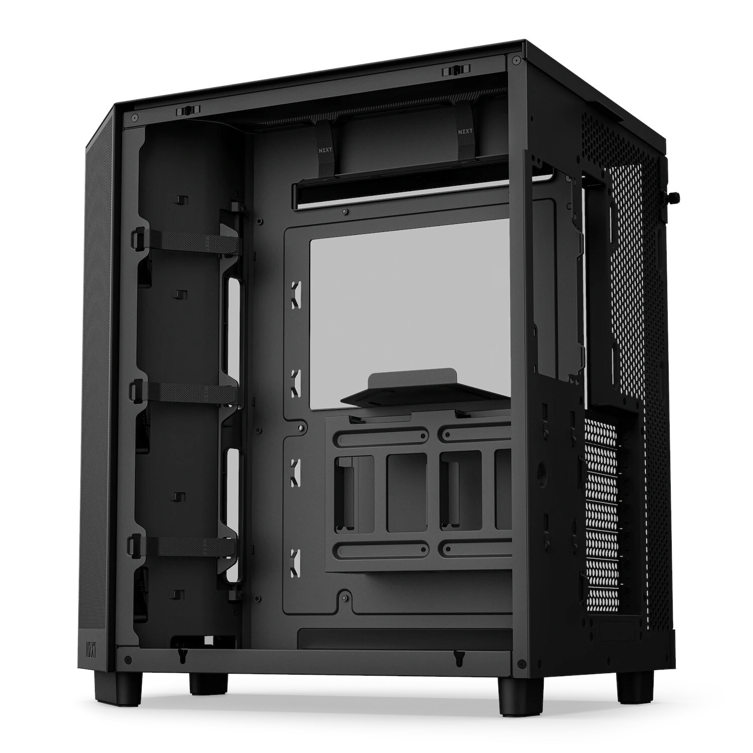 NZXT H6 Flow Black RGB Midi Tower ATX Gaming Gehäuse schwarz mit Glasfenster