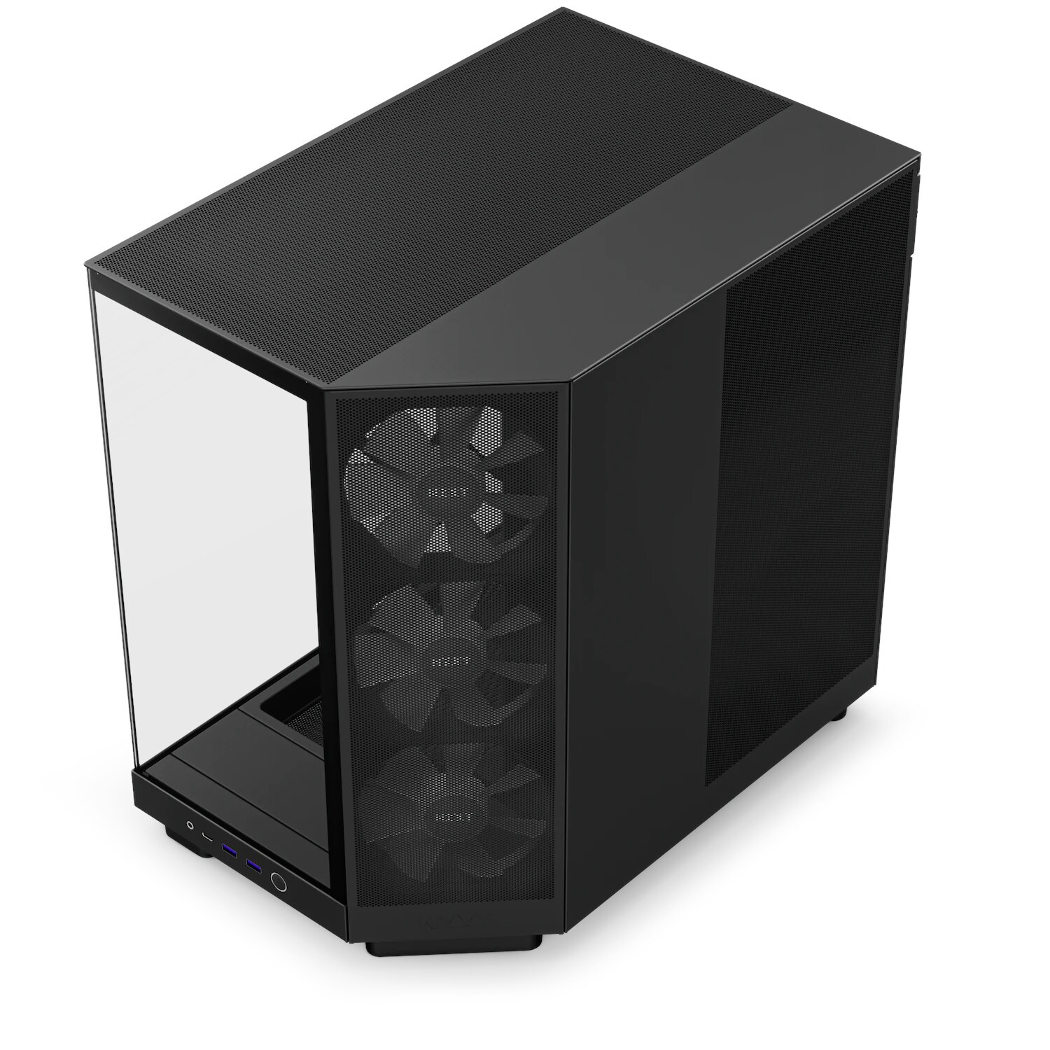 NZXT H6 Flow Black RGB Midi Tower ATX Gaming Gehäuse schwarz mit Glasfenster