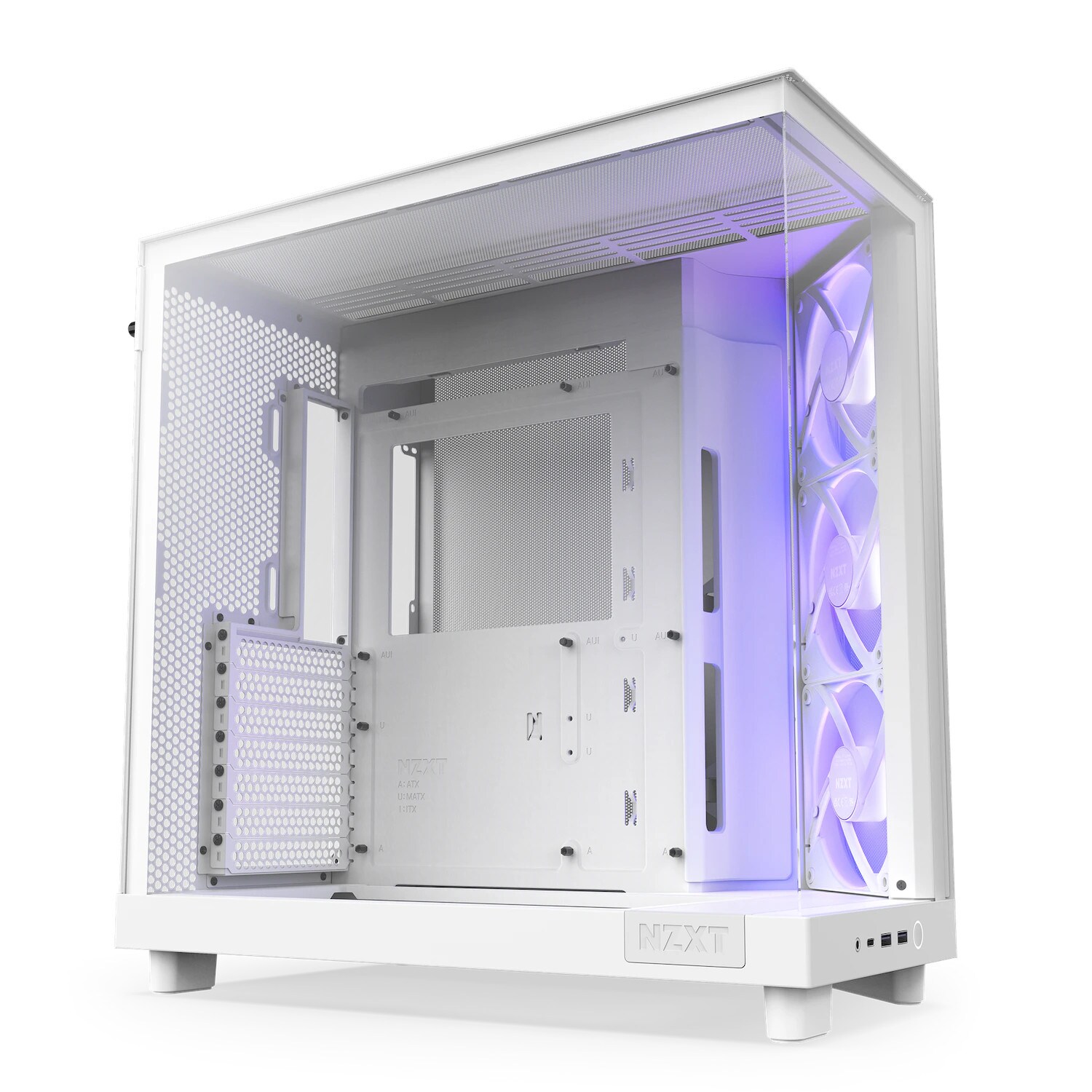 NZXT H6 Flow RGB - Mid-Tower Airflow-Gehäuse | Weiß | Glasfenster