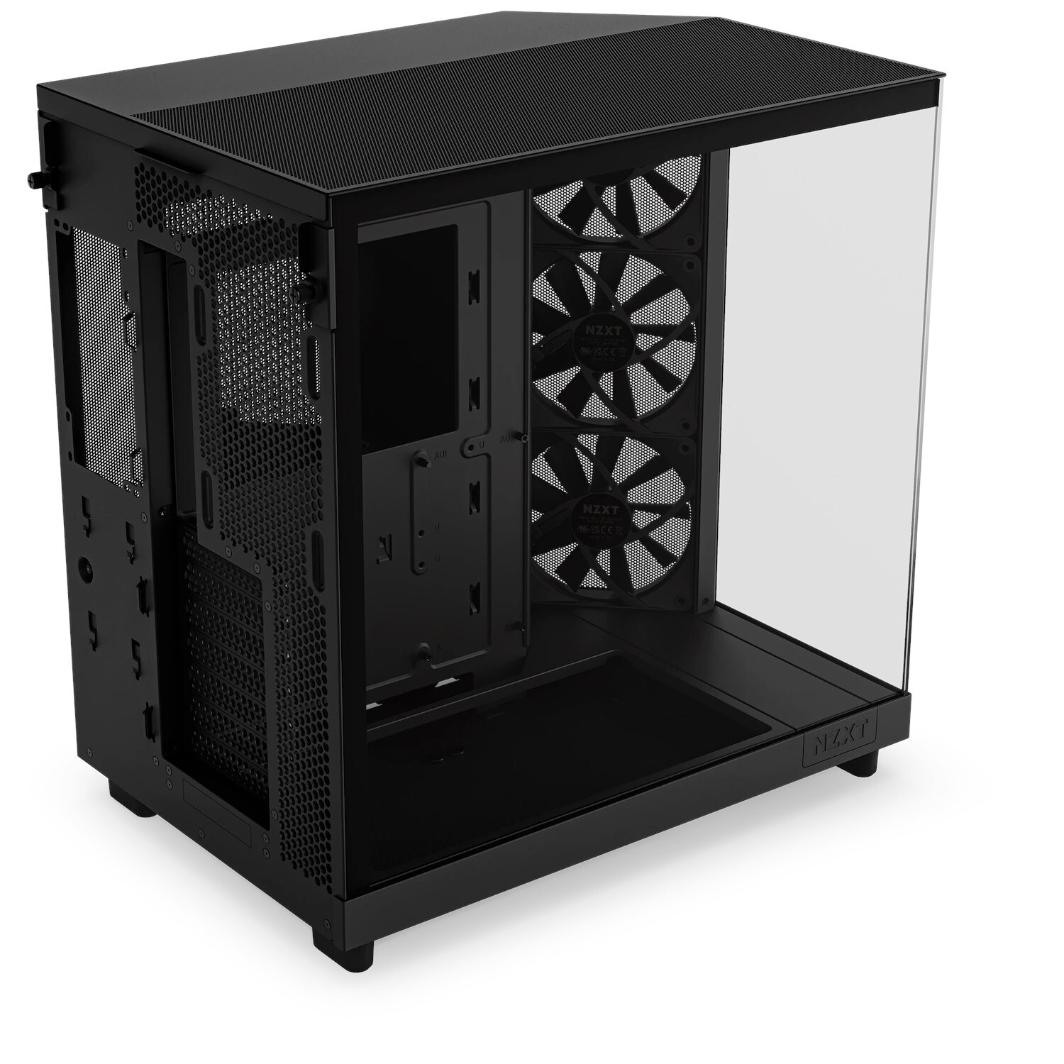 NZXT H6 Flow Black Midi Tower ATX Gaming Gehäuse schwarz mit Glasfenster