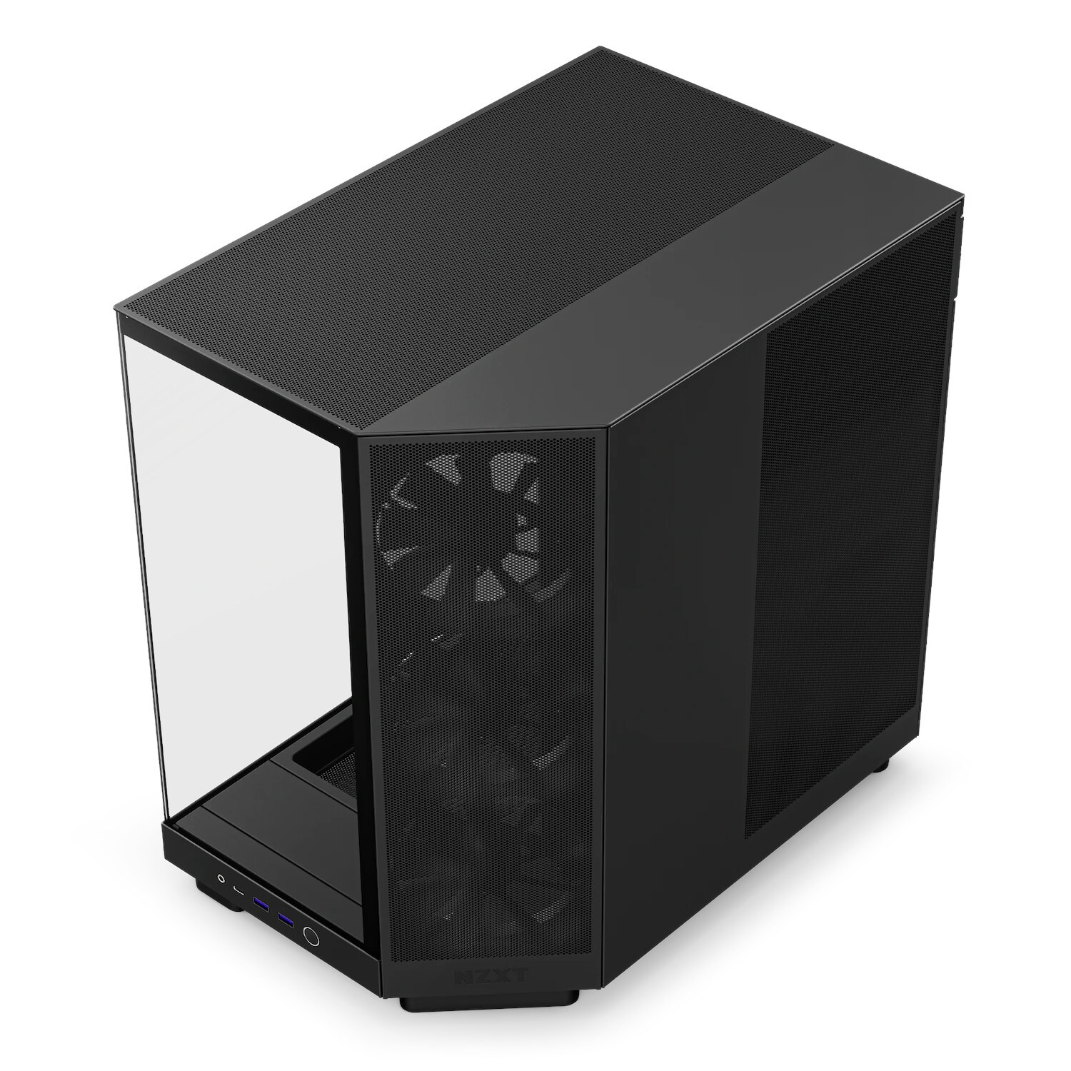 NZXT H6 Flow Black Midi Tower ATX Gaming Gehäuse schwarz mit Glasfenster