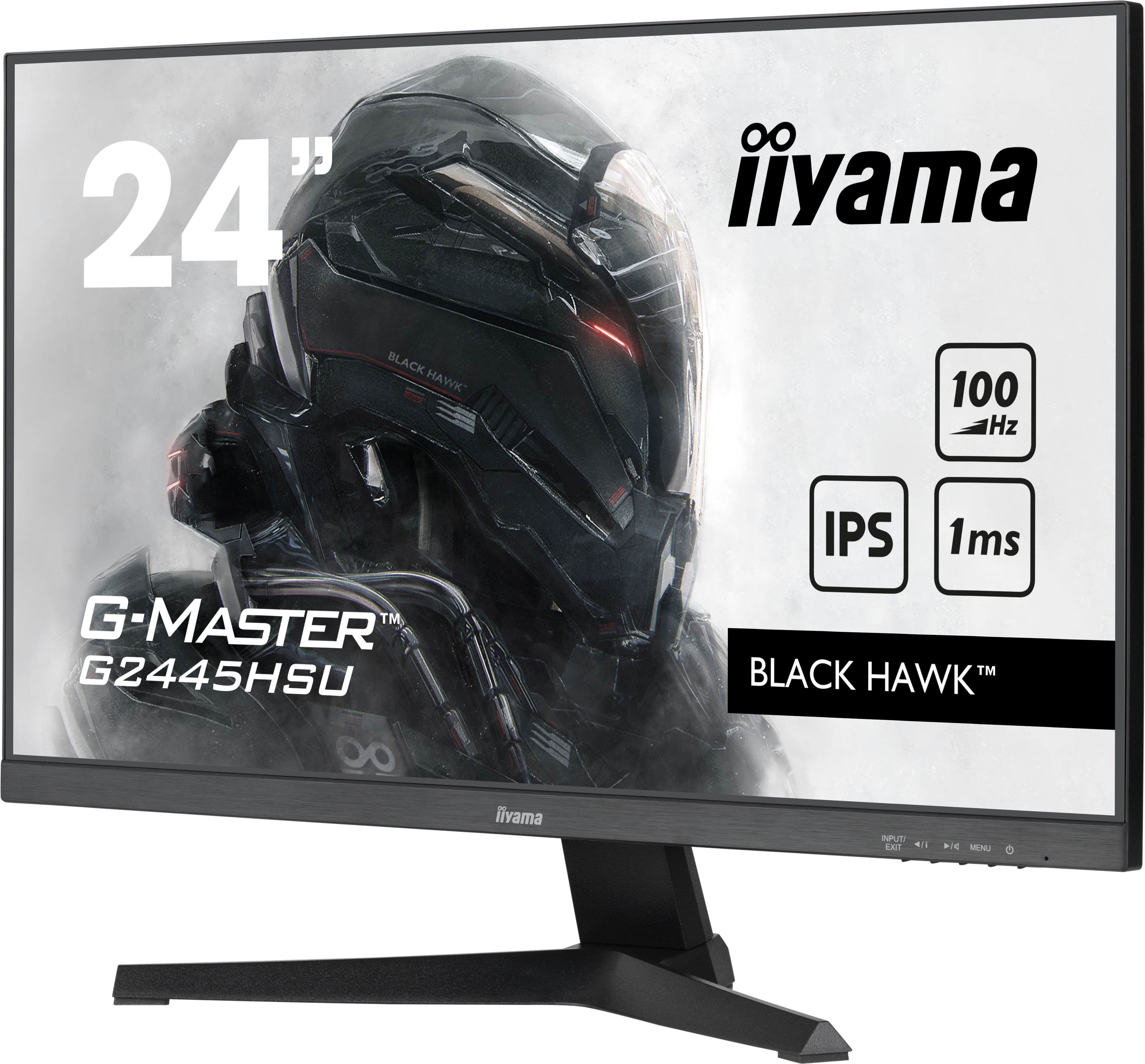 iiyama G-MASTER G2445HSU-B1 60.5cm (24") FHD IPS Gaming Monitor HDMI/DP/USB