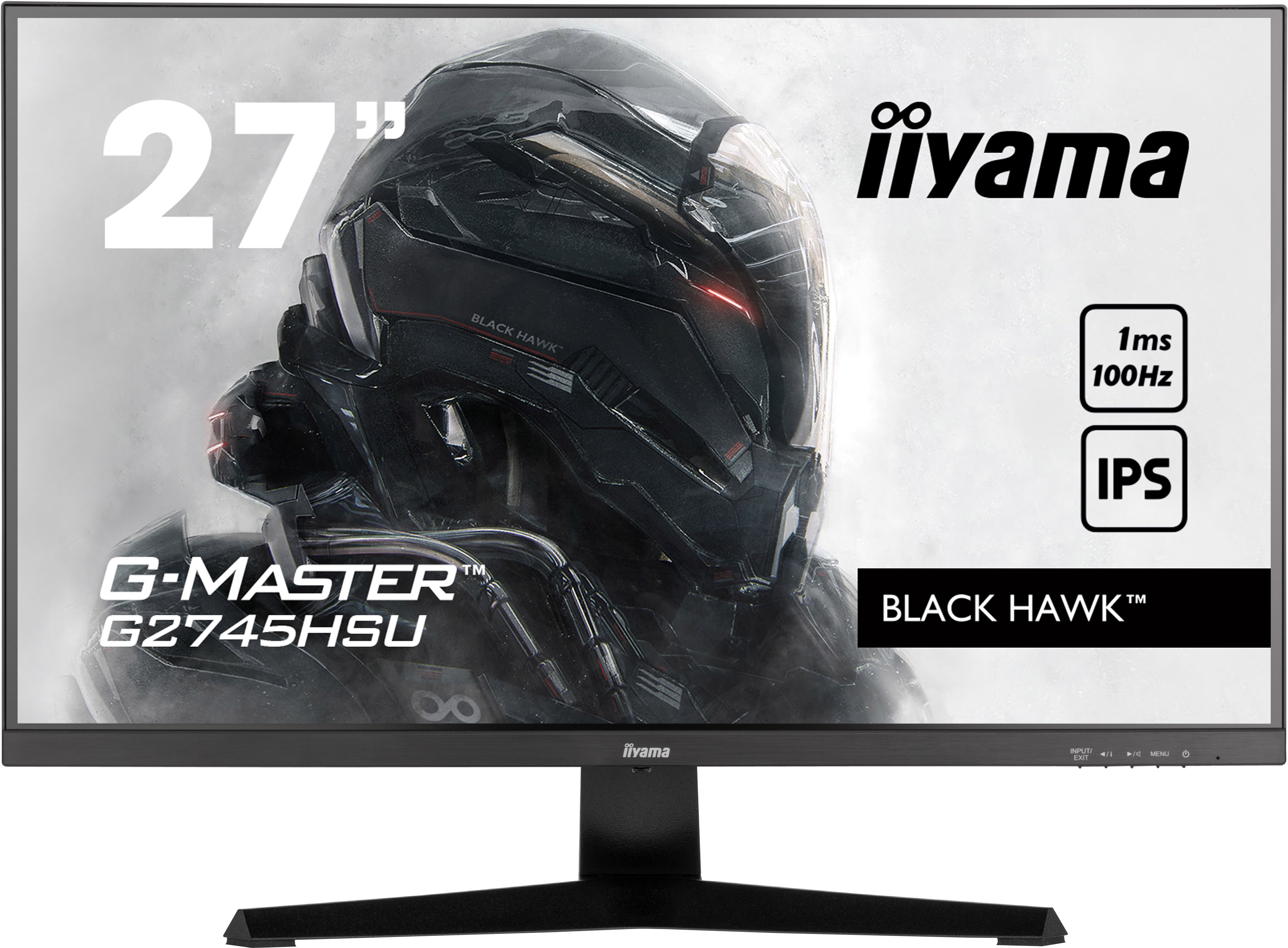 iiyama G-MASTER G2745HSU-B1 68.5cm (27") FHD IPS Gaming Monitor HDMI/DP/USB