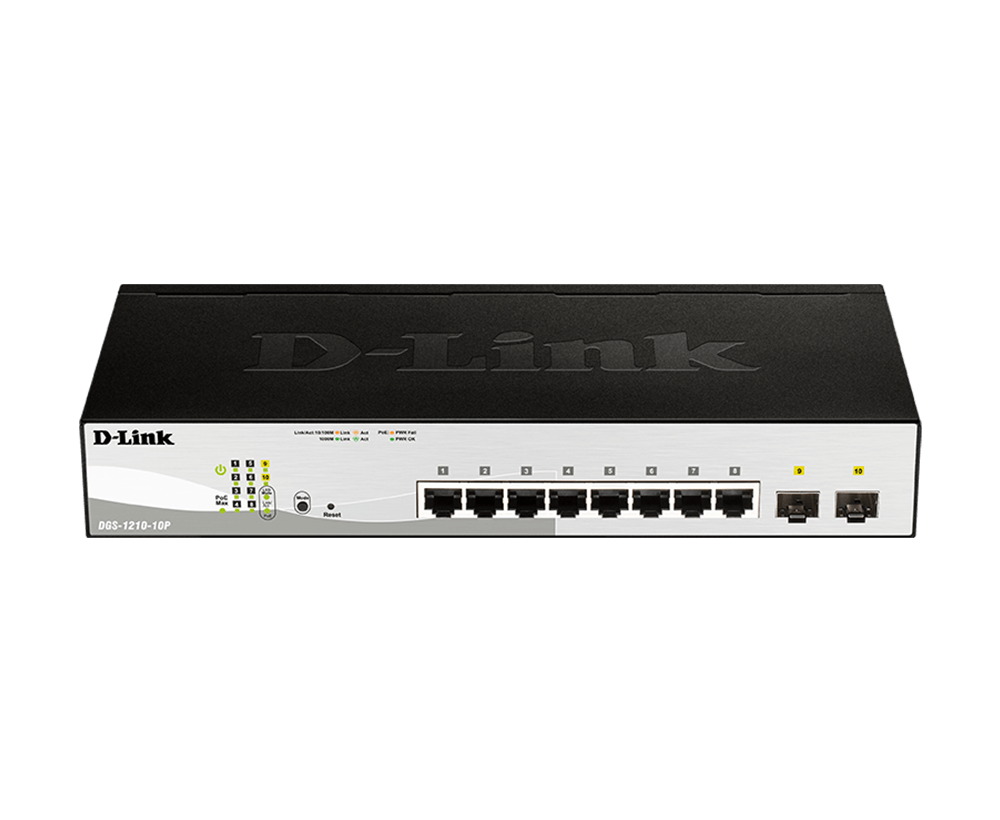 D-Link DGS-1210-10P/E 10-Port L2 PoE Smart Managed