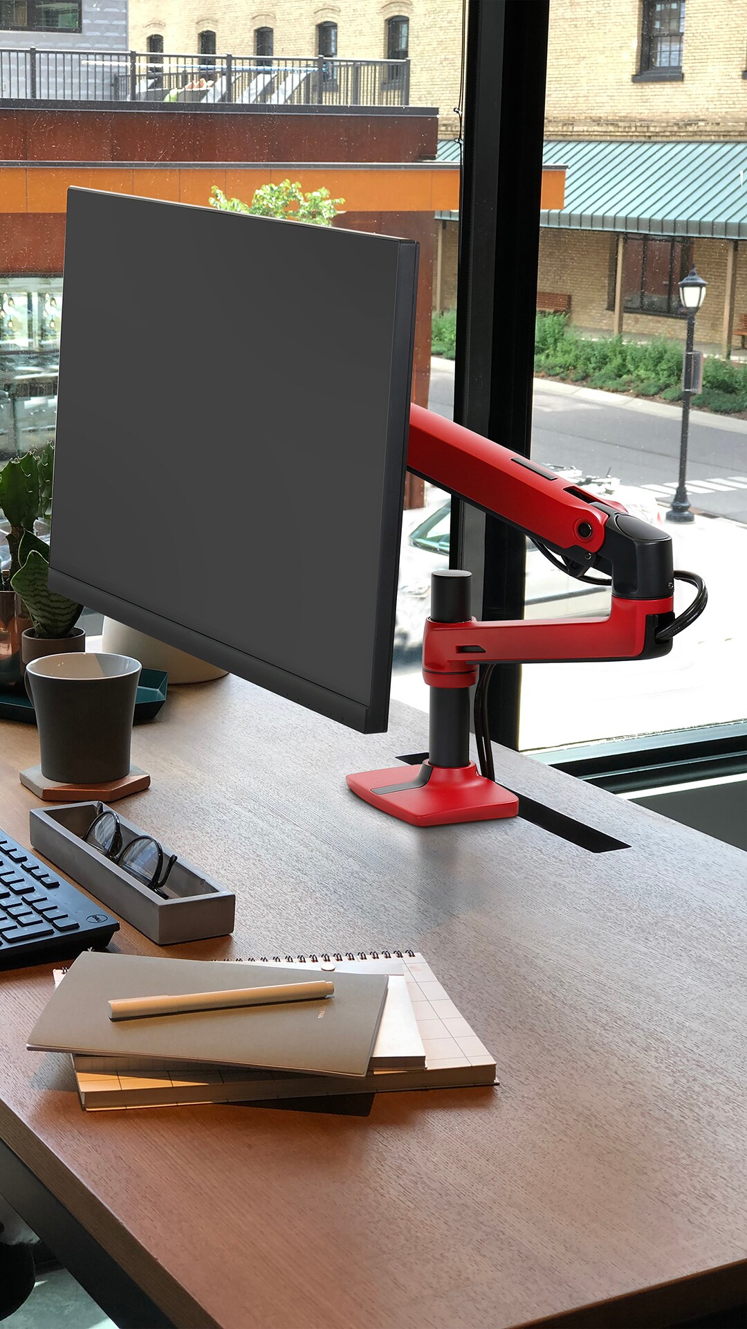 Ergotron LX Monitorarm, Tischhalterung 45-490-285 (rot)