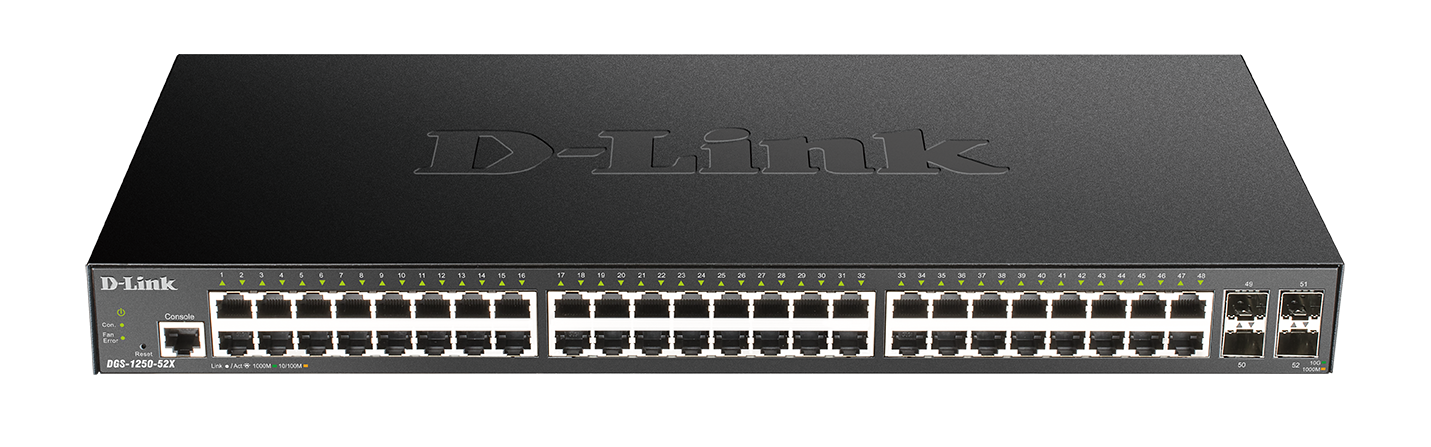 D-Link DGS-1250-52X/E 52-Port Smart Managed Gigabit