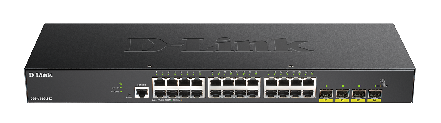 D-Link DGS-1250-28X/E 28-Port Smart Managed Gigabit