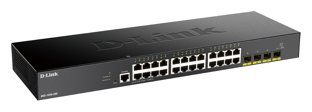 D-Link DGS-1250-28X/E 28-Port Smart Managed Gigabit