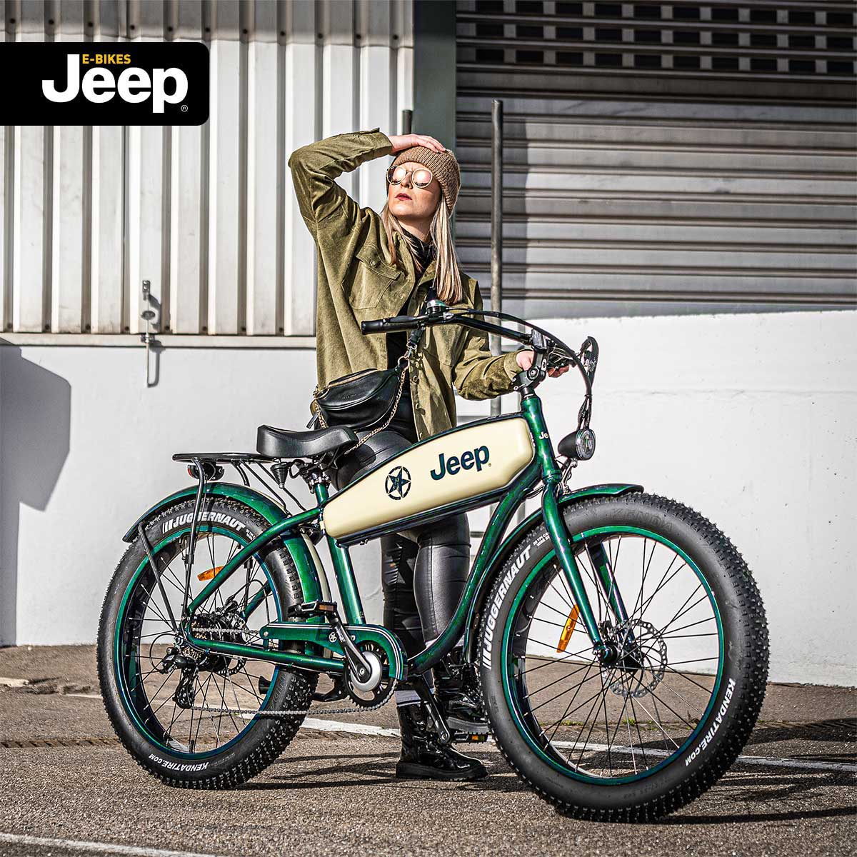 Jeep Cruise E-Bike CR 7004 26" navy/beige