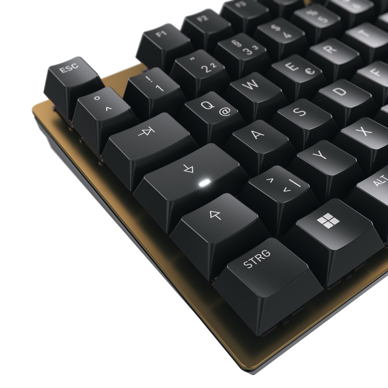 CHERRY KC 200 MX - MX2A Brown Switches - Kabelgebundene Tastatur, Schwarz/Bronze