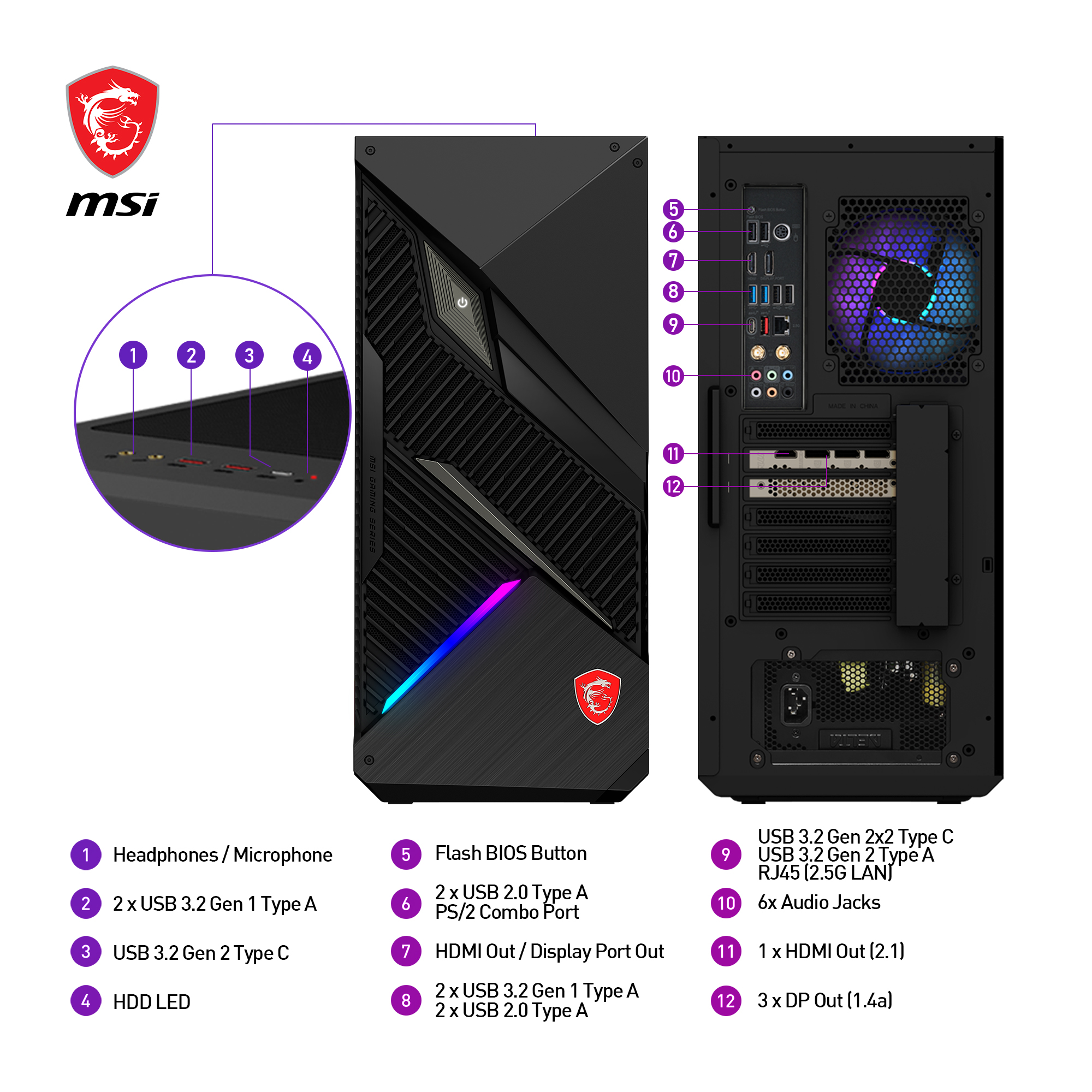 MSI MPG Infinite X2 13FNUI-056AT i9-13900KF 64GB/2TB SSD RTX 4090 W11