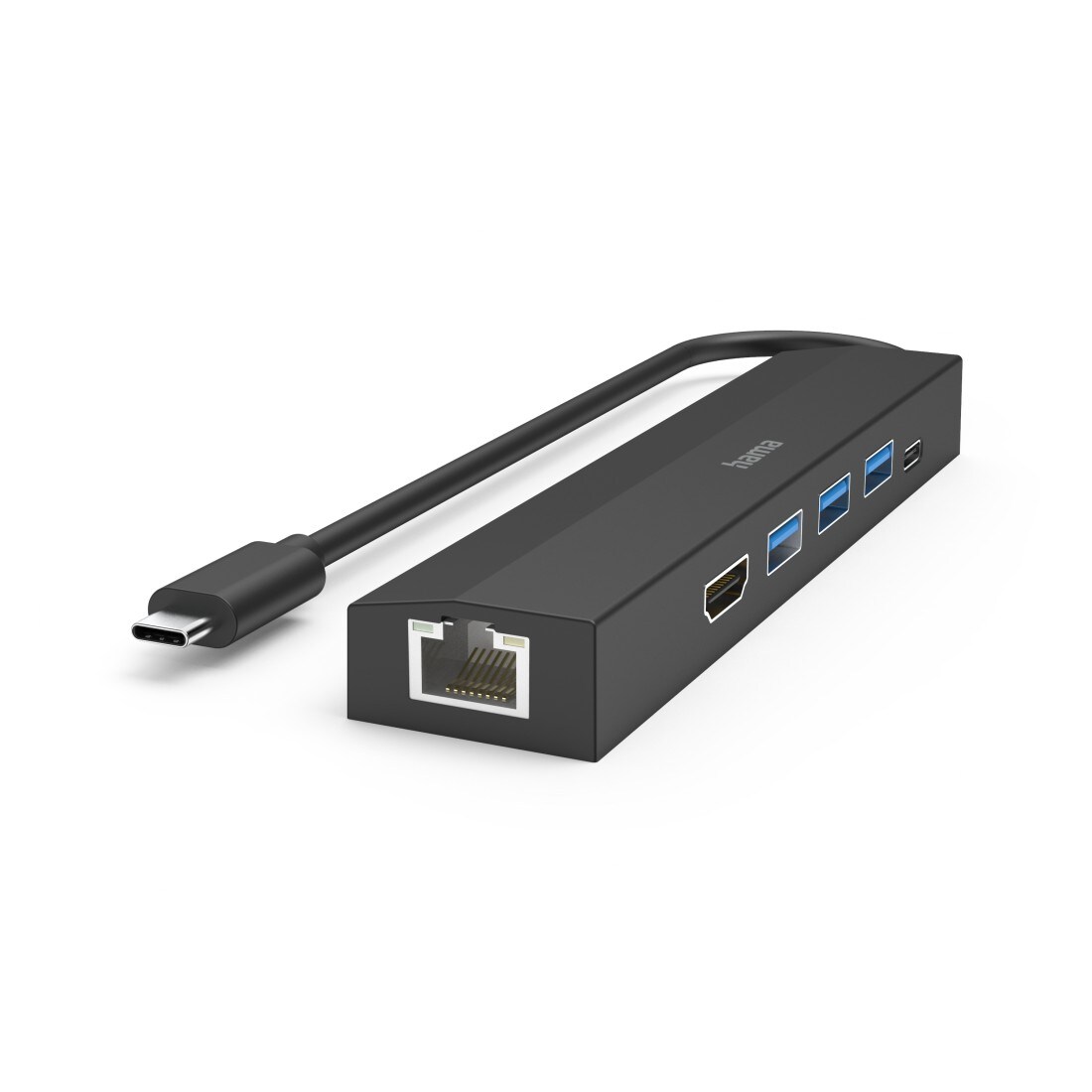 Hama 200144 USB-C Multiport-Hub, schwarz