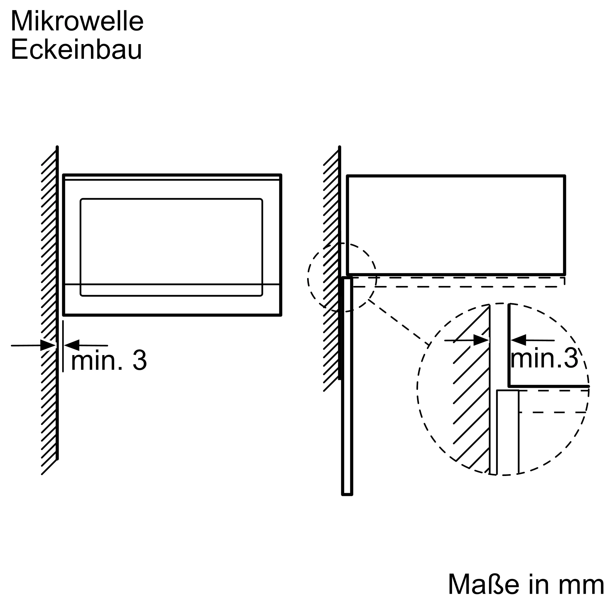 Bosch BFL524MB0 Einbau-Mikrowellengerät Vulkan Schwarz