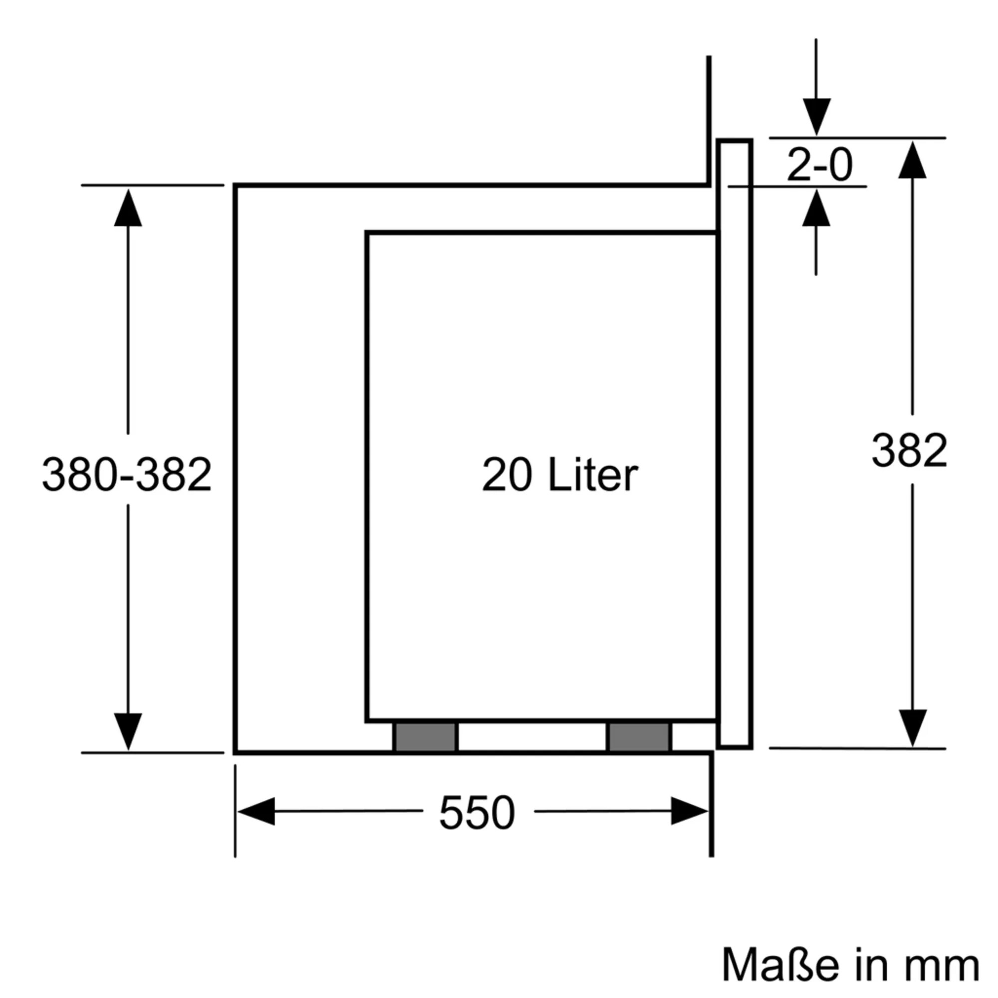 Bosch BFL524MB0 Einbau-Mikrowellengerät Vulkan Schwarz