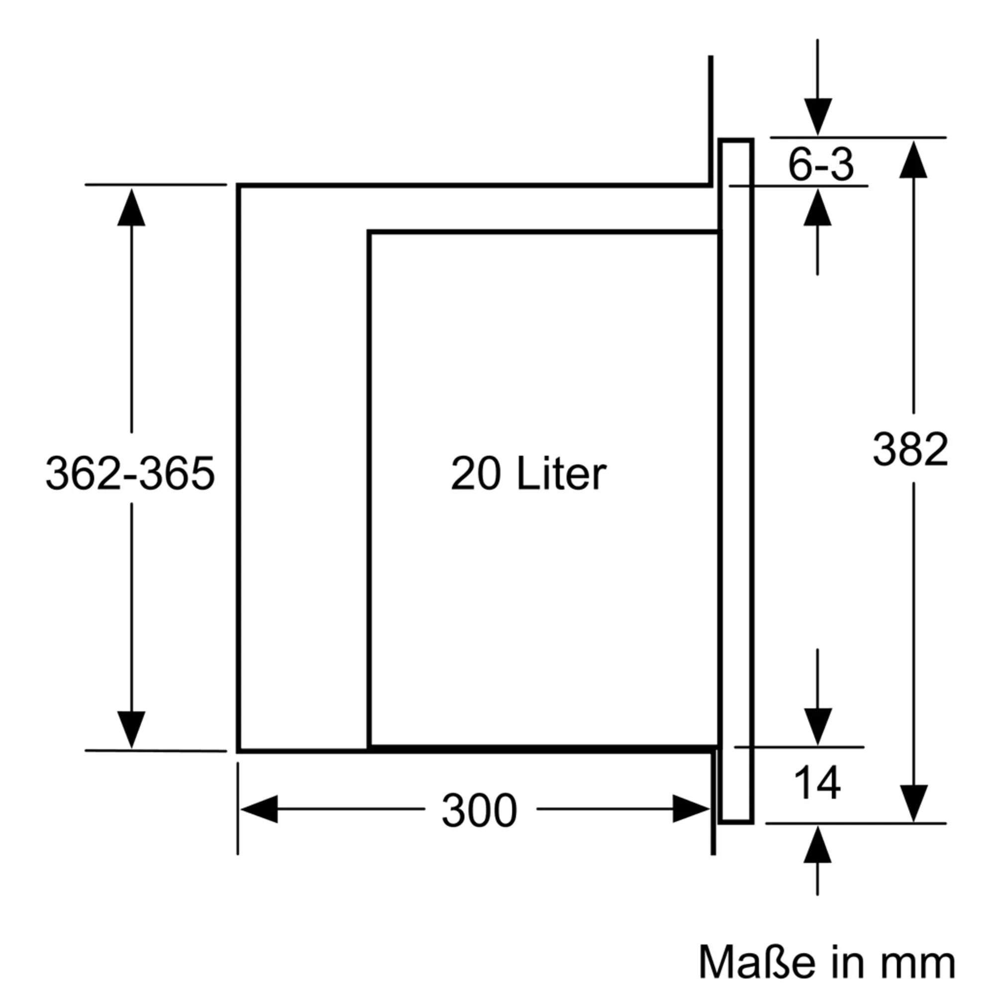 Bosch BFL524MB0 Einbau-Mikrowellengerät Vulkan Schwarz