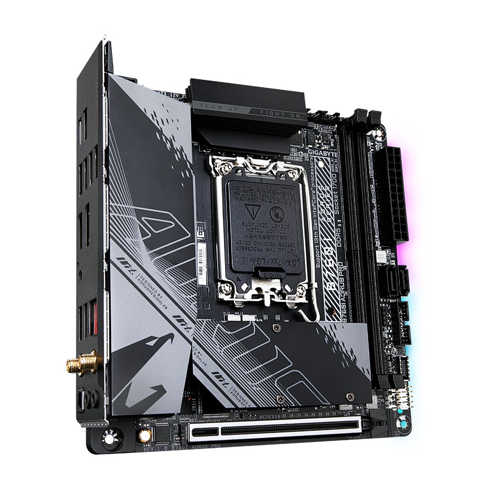 GIGABYTE B760I AORUS PRO ATX Mainboard Sockel 1700 HDMI/DP/USB 3.1/WIFI/BT