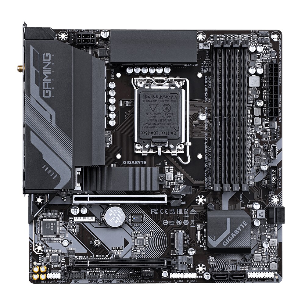 GIGABYTE B760M GAMING X AX mATX Mainboard Sockel 1700 HDMI/DP/USB 3.2/WIFI/BT