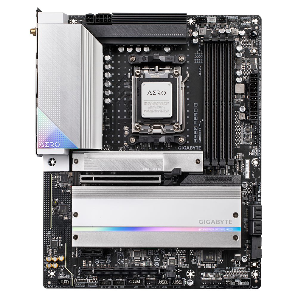 GIGABYTE B650 AERO G ATX Mainboard Sockel AM5 HDMI/DP/USB-C/WIFI6E/BT