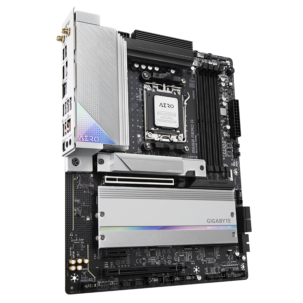 GIGABYTE B650 AERO G ATX Mainboard Sockel AM5 HDMI/DP/USB-C/WIFI6E/BT