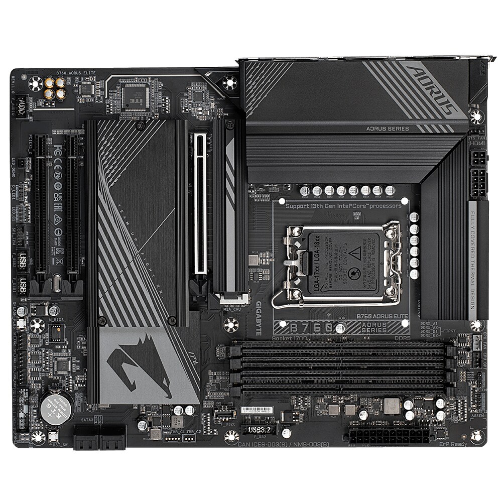 GIGABYTE B760 AORUS ELITE ATX Mainboard Sockel 1700 HDMI/DP/USB-C