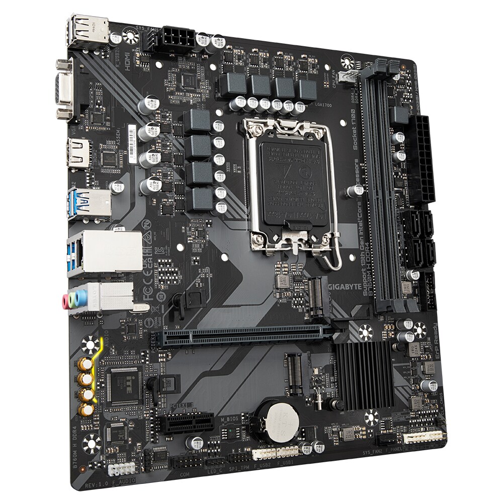 GIGABYTE B760M H DDR4 mATX Mainboard Sockel 1700 HDMI/USB 3.2