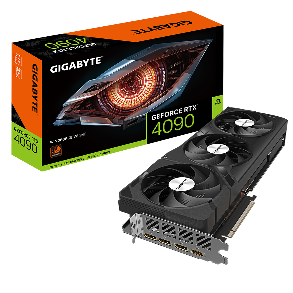 GIGABYTE GeForce RTX 4090 Windforce V2 24GB GDDR6X Grafikkarte 1xHDMI, 3xDP