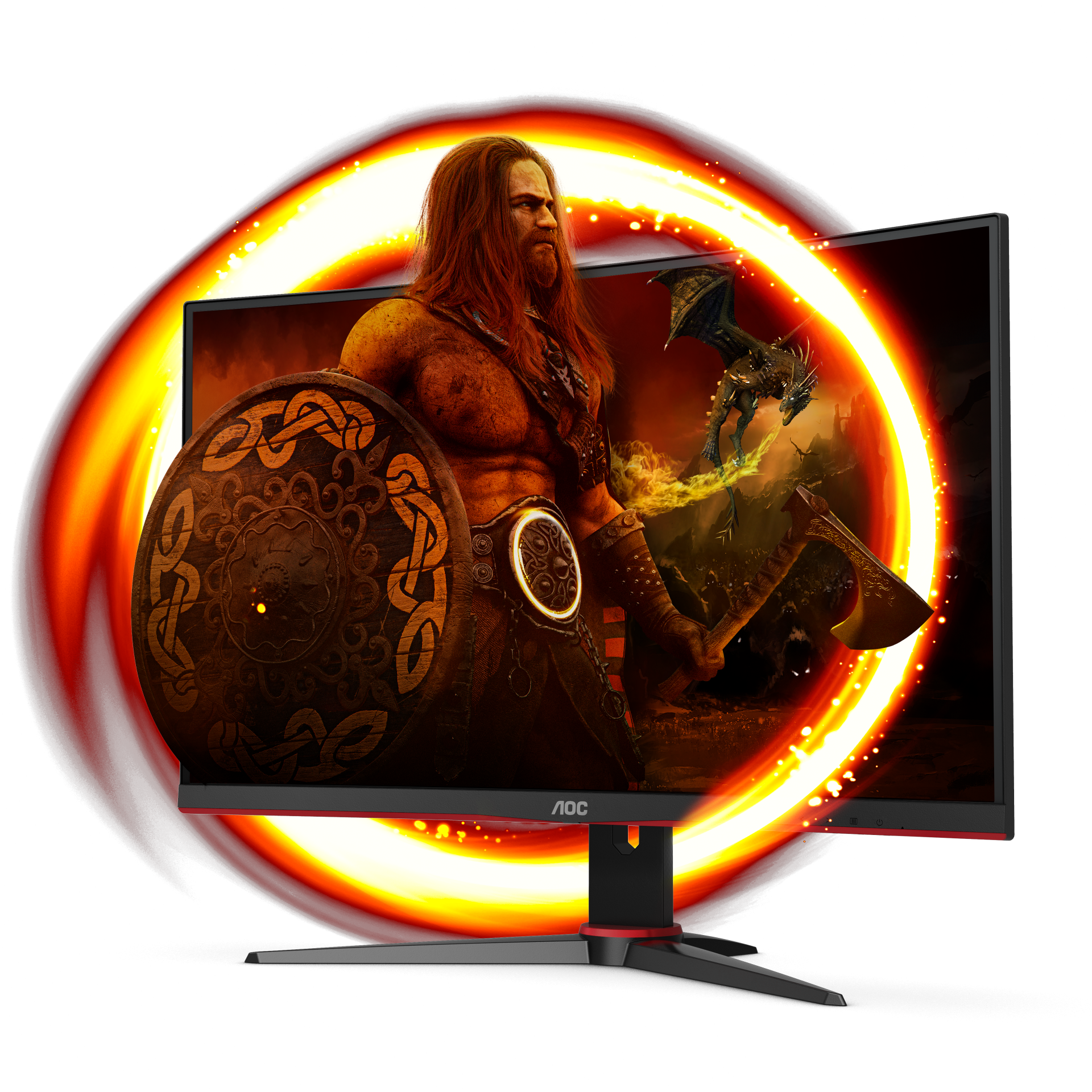 AOC C27G2E 68,6cm (27") FHD VA Gaming Monitor Curved 16:9 HDMI/DP/VGA 165Hz Sync