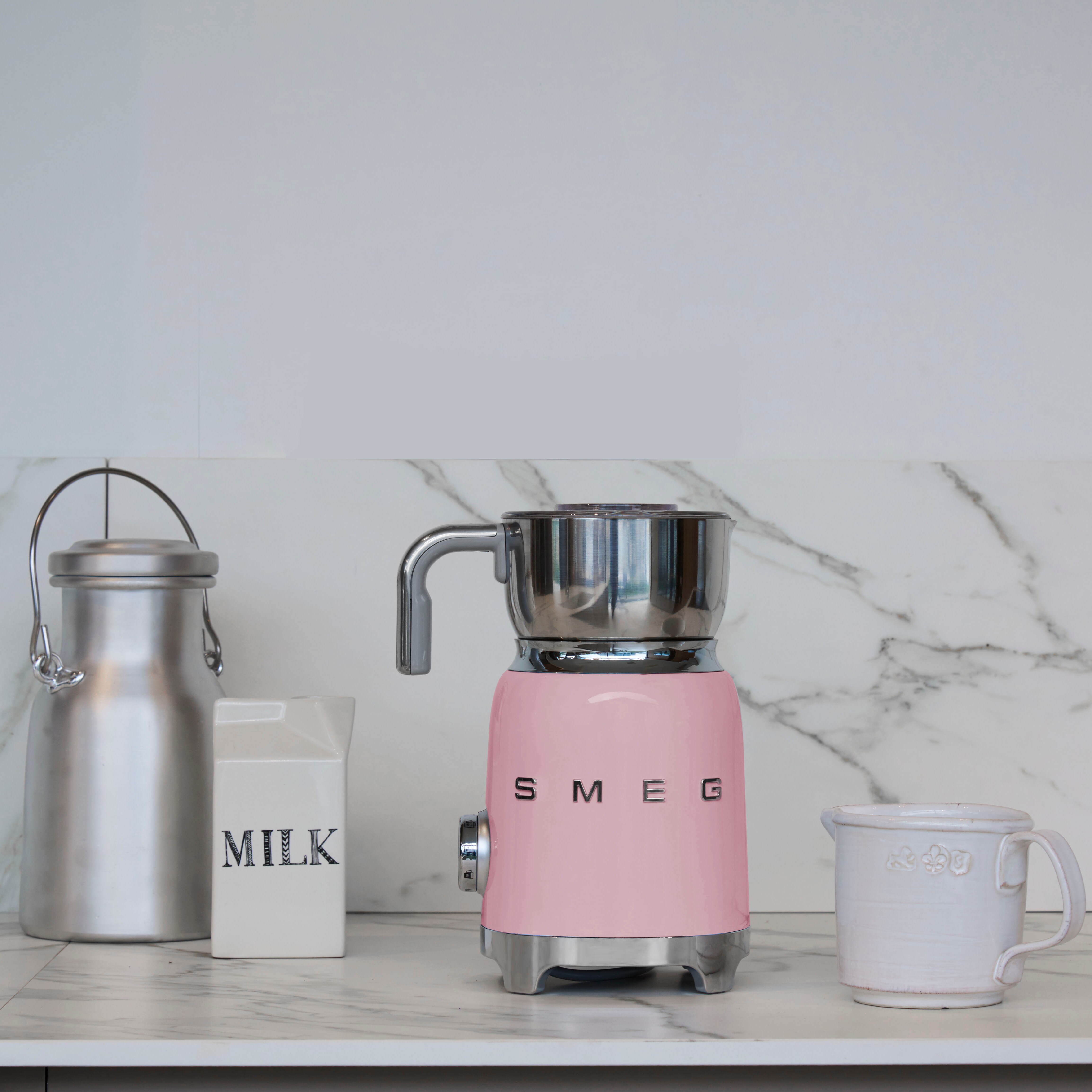 Smeg MFF01PKEU 50s Style Milchaufschäumer rose