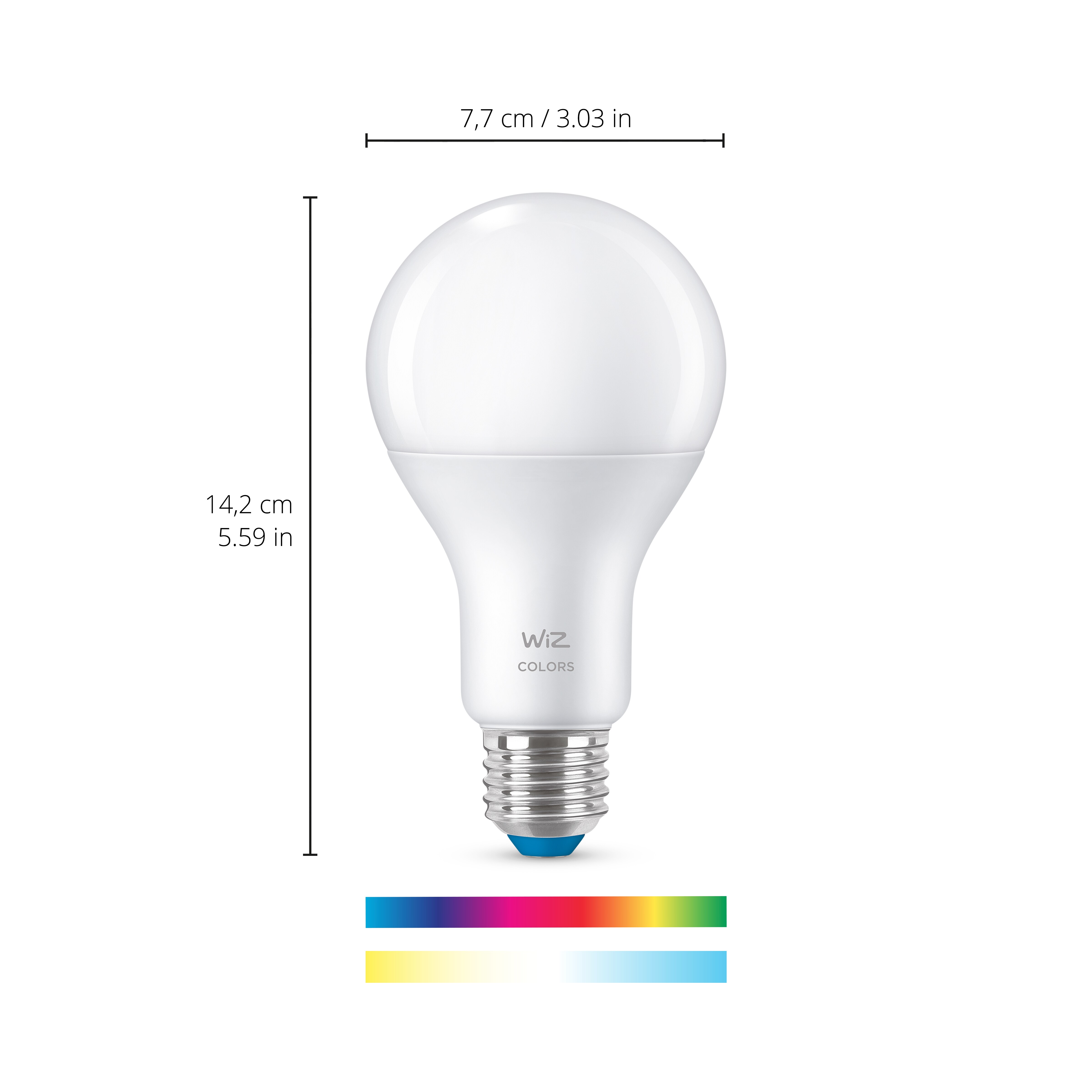 WiZ smarte Lampe mit bis zu 16 Millionen Farbe A67 E27 Wi-Fi