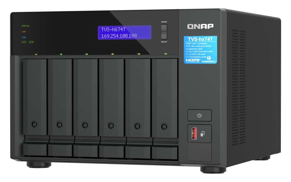 QNAP TVS-h674T-i5-32G NAS System 6-Bay