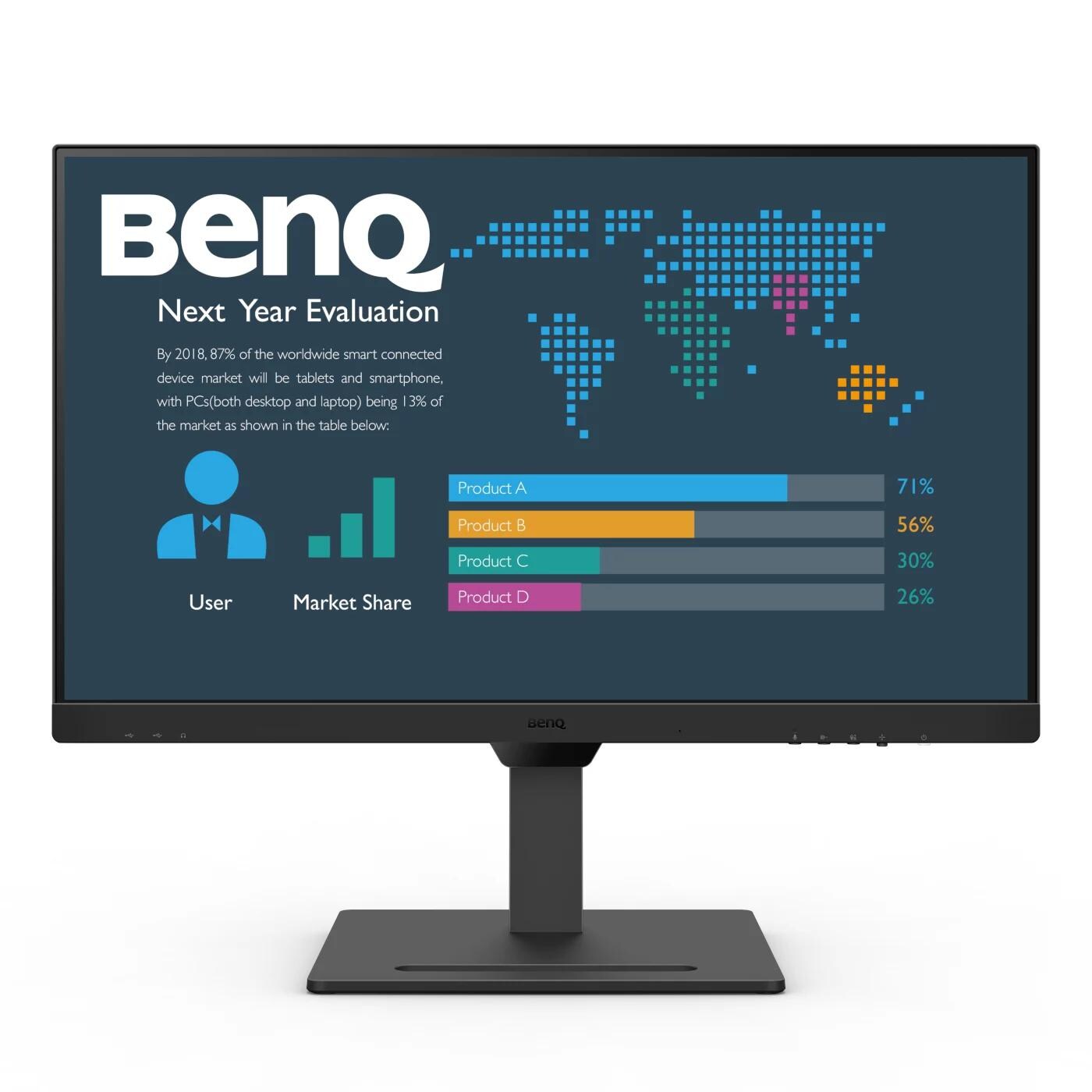 BenQ BL2790QT 68.58 cm (27") 16:9 WQHD Office Monitor IPS DP HDMI USB-C Pivot